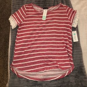 Palsy Crochet Trim Knit Top